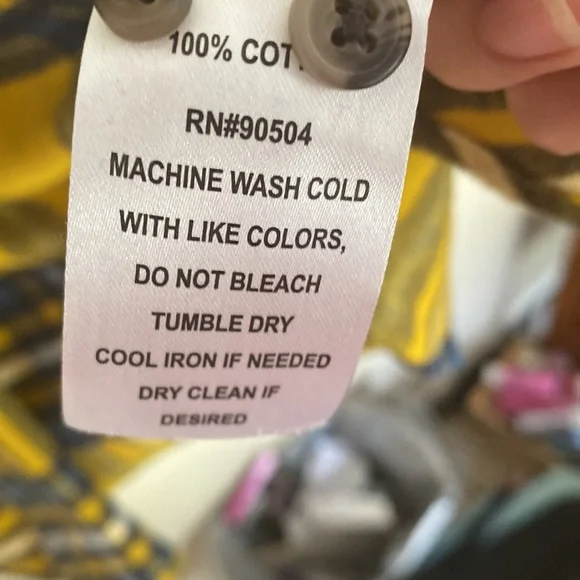 Yellow Plaid Fannel - Picture 3 of 5